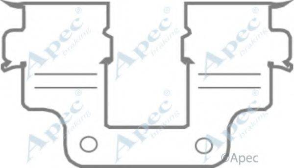 APEC BRAKING KIT1174 Комплектуючі, гальмівні колодки