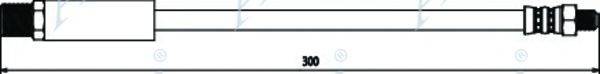 APEC BRAKING HOS3032 Гальмівний шланг