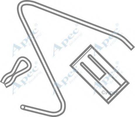 APEC BRAKING KIT208 Комплектуючі, гальмівні колодки