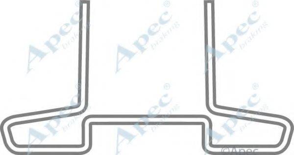 APEC BRAKING KIT216 Комплектуючі, гальмівні колодки