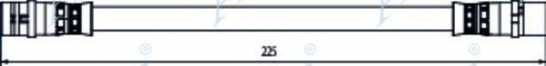 APEC BRAKING HOS3960 Гальмівний шланг