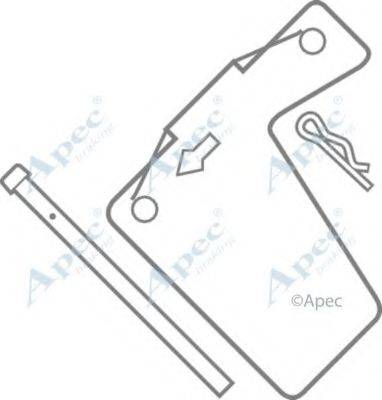 APEC BRAKING KIT257 Комплектуючі, гальмівні колодки