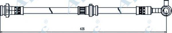 APEC BRAKING HOS4057 Гальмівний шланг