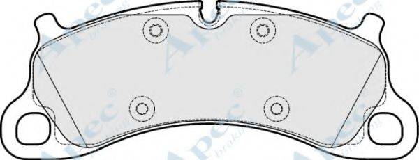 APEC BRAKING PAD1947 Комплект гальмівних колодок, дискове гальмо