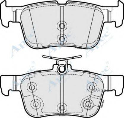 APEC BRAKING PAD1977 Комплект гальмівних колодок, дискове гальмо