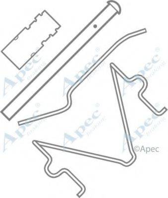 APEC BRAKING KIT449 Комплектуючі, гальмівні колодки