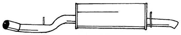 SIGAM 12653 Глушник вихлопних газів кінцевий