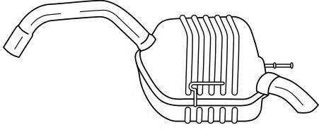 SIGAM 16663 Глушник вихлопних газів кінцевий