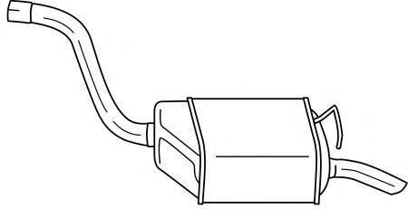 SIGAM 26663 Глушник вихлопних газів кінцевий