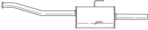 SIGAM 50496 Середній глушник вихлопних газів