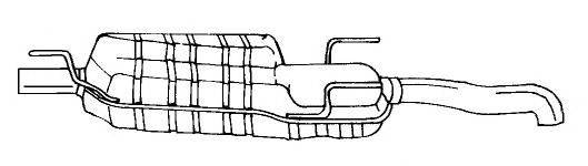 SIGAM 51616 Глушник вихлопних газів кінцевий