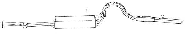 SIGAM 70606 Глушник вихлопних газів кінцевий