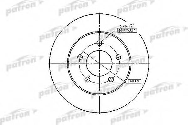 PATRON PBD2678 гальмівний диск