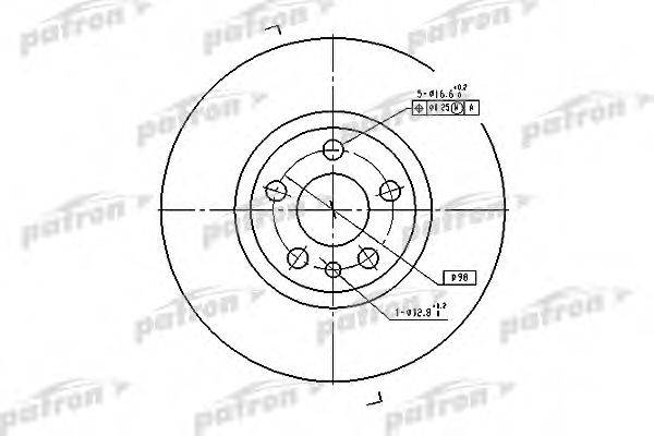 PATRON PBD2716 гальмівний диск