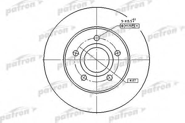 PATRON PBD5118 гальмівний диск