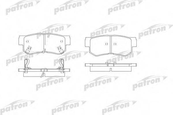 PATRON PBP1606 Комплект гальмівних колодок, дискове гальмо