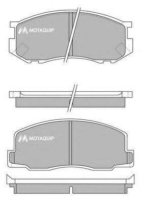 MOTAQUIP LVXL456 Комплект гальмівних колодок, дискове гальмо