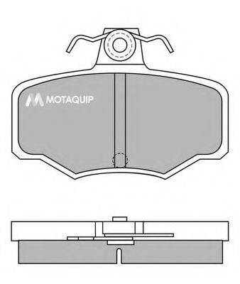 MOTAQUIP LVXL626 Комплект гальмівних колодок, дискове гальмо