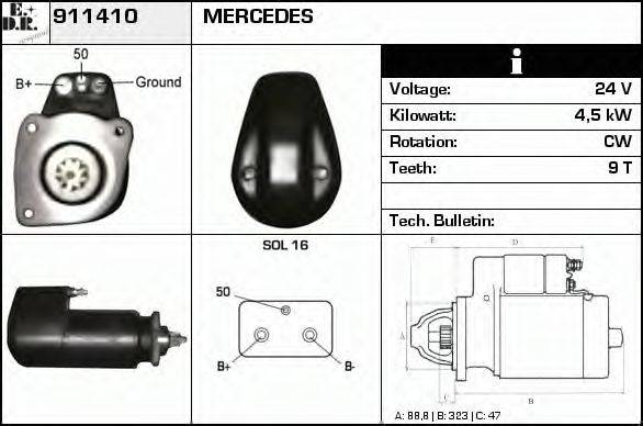 EDR 911410 Стартер