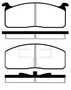 IPS PARTS IBD1253 Комплект гальмівних колодок, дискове гальмо