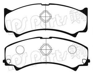 IPS PARTS IBD1697 Комплект гальмівних колодок, дискове гальмо