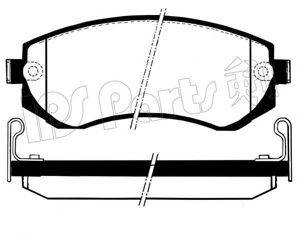 IPS PARTS IBR1137 Комплект гальмівних колодок, дискове гальмо