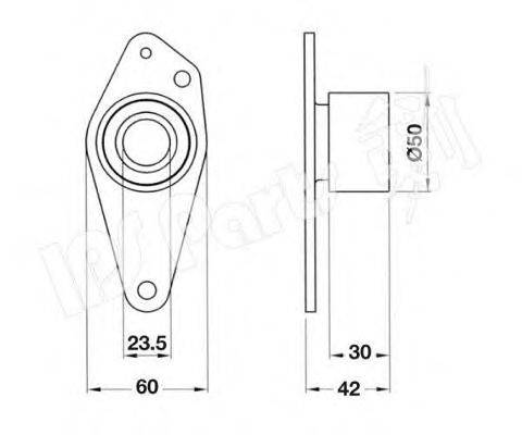 IPS PARTS ITB6538 Пристрій для натягу ременя, ремінь ГРМ