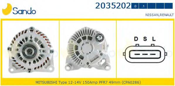 SANDO 20352021 Генератор