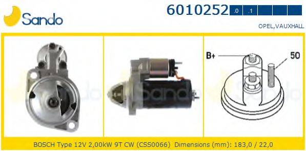 SANDO 60102520 Стартер