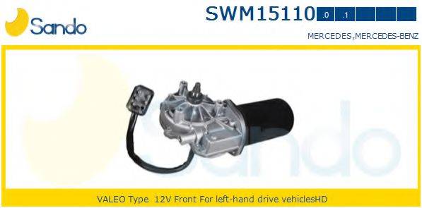 SANDO SWM151101 Двигун склоочисника