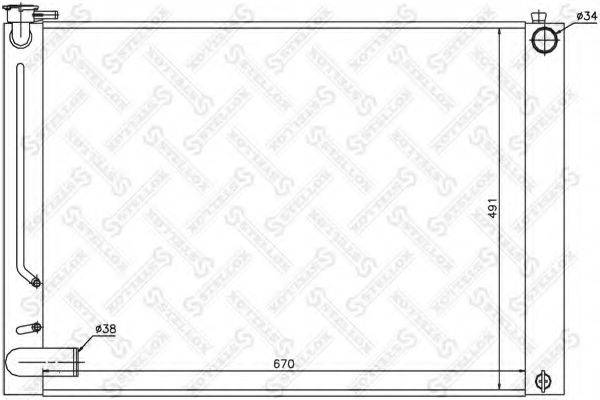 STELLOX 1025363SX Радіатор, охолодження двигуна