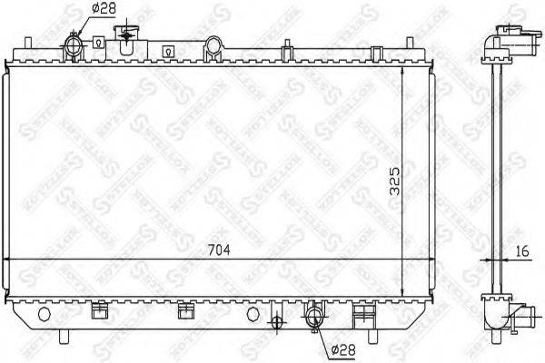 STELLOX 1025377SX Радіатор, охолодження двигуна