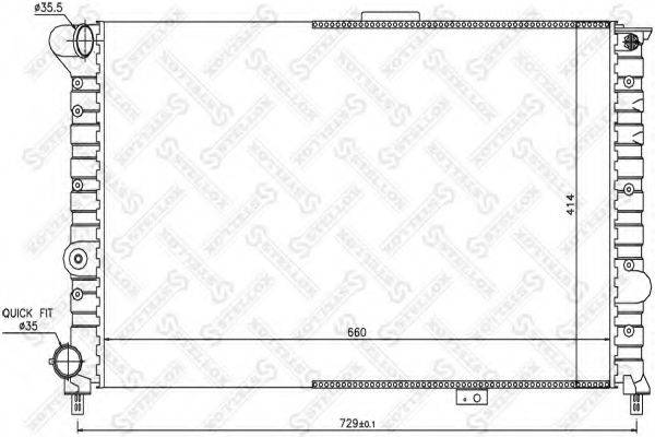 STELLOX 1025494SX Радіатор, охолодження двигуна