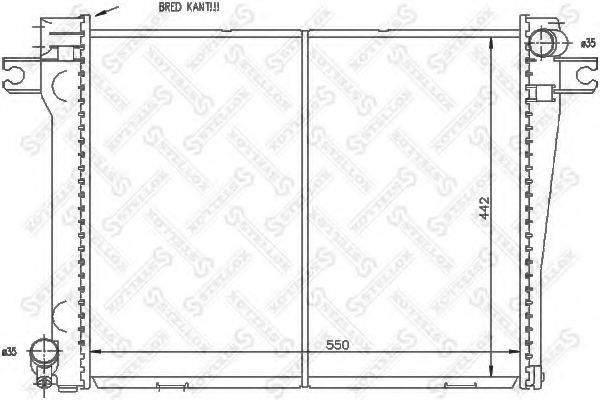 STELLOX 1025559SX Радіатор, охолодження двигуна