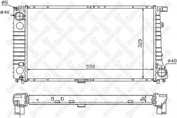 STELLOX 1025568SX Радіатор, охолодження двигуна