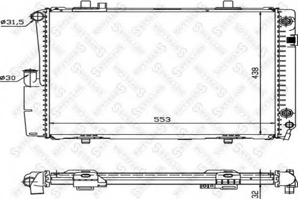 STELLOX 1025879SX Радіатор, охолодження двигуна