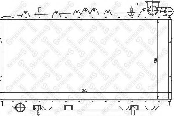 STELLOX 1025980SX Радіатор, охолодження двигуна