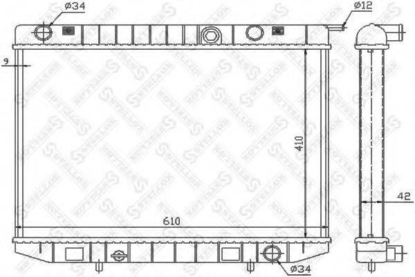 STELLOX 1026078SX Радіатор, охолодження двигуна