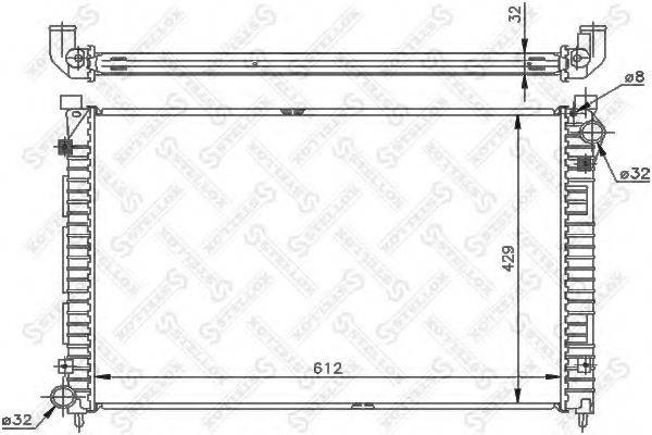 STELLOX 1026278SX Радіатор, охолодження двигуна