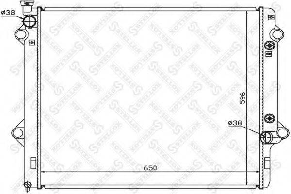 STELLOX 1026331SX Радіатор, охолодження двигуна