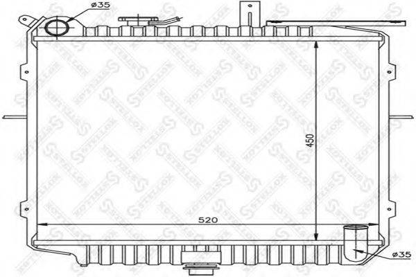 STELLOX 1026471SX Радіатор, охолодження двигуна