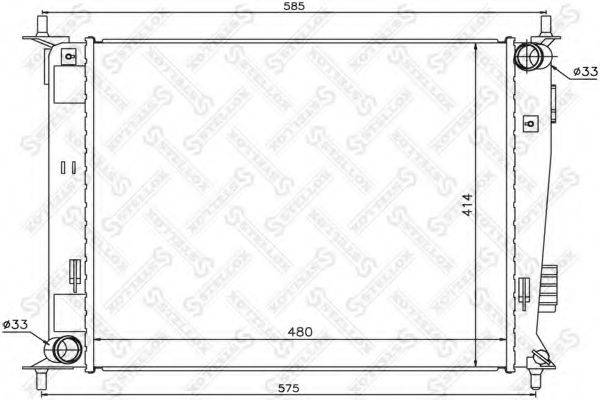 STELLOX 1026514SX Радіатор, охолодження двигуна