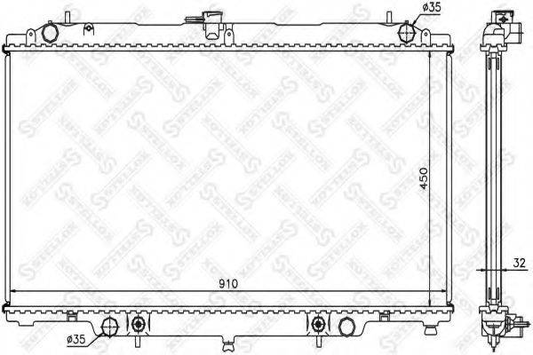 STELLOX 1026582SX Радіатор, охолодження двигуна