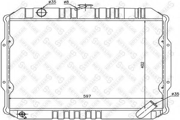 STELLOX 1026689SX Радіатор, охолодження двигуна