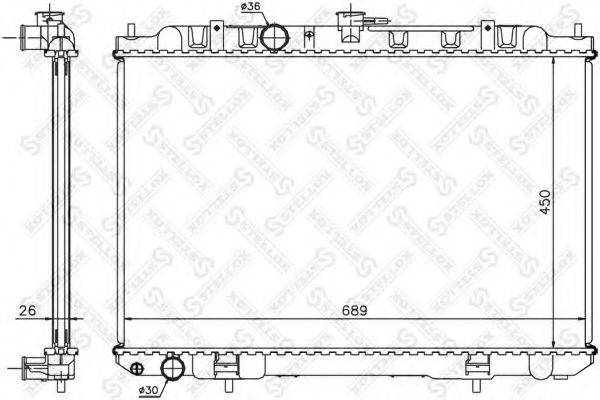 STELLOX 1026715SX Радіатор, охолодження двигуна