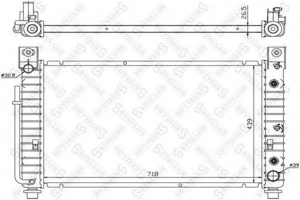 STELLOX 1026737SX Радіатор, охолодження двигуна