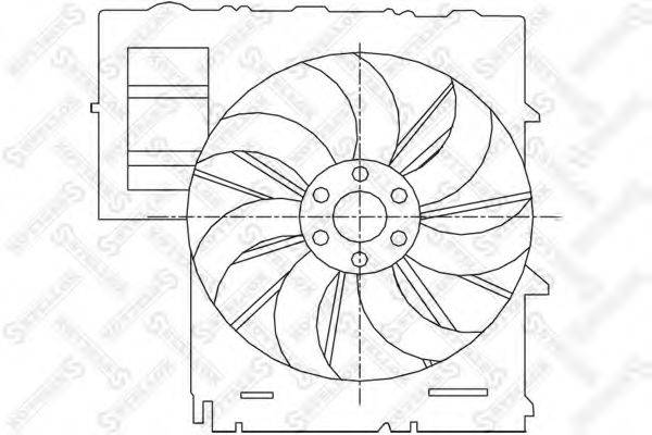 STELLOX 2999067SX Вентилятор, охолодження двигуна
