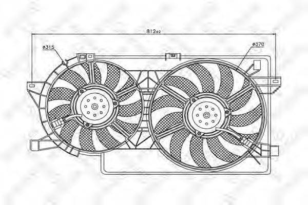 STELLOX 2999291SX Вентилятор, охолодження двигуна