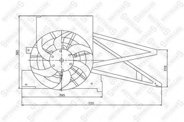 STELLOX 2999316SX Вентилятор, охолодження двигуна