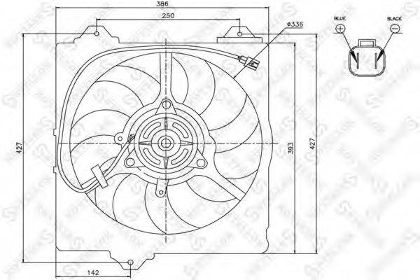STELLOX 2999459SX Вентилятор, охолодження двигуна